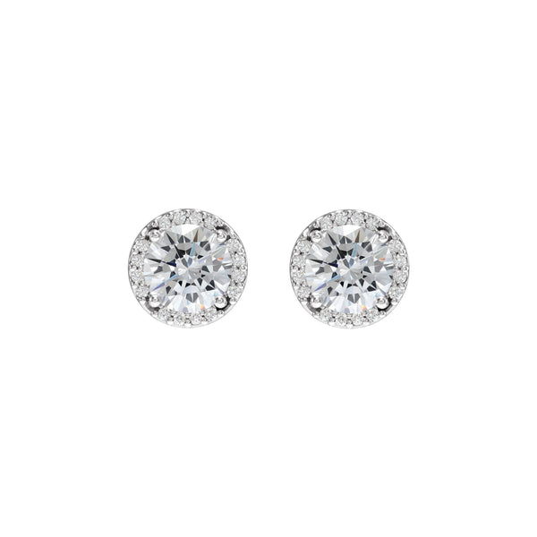 Vivienne - Halo earrings - MIYAMAproduct_type14K White Gold
