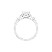 Moissanite Oval Classic Ring